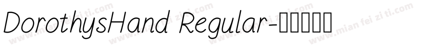 DorothysHand Regular字体转换